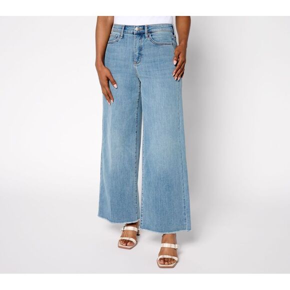 NYDJ Pants - NYDJ Women's Pants Sz 16 High Rise Brodi Wide Leg Ankle Jean Cool Blue A694914